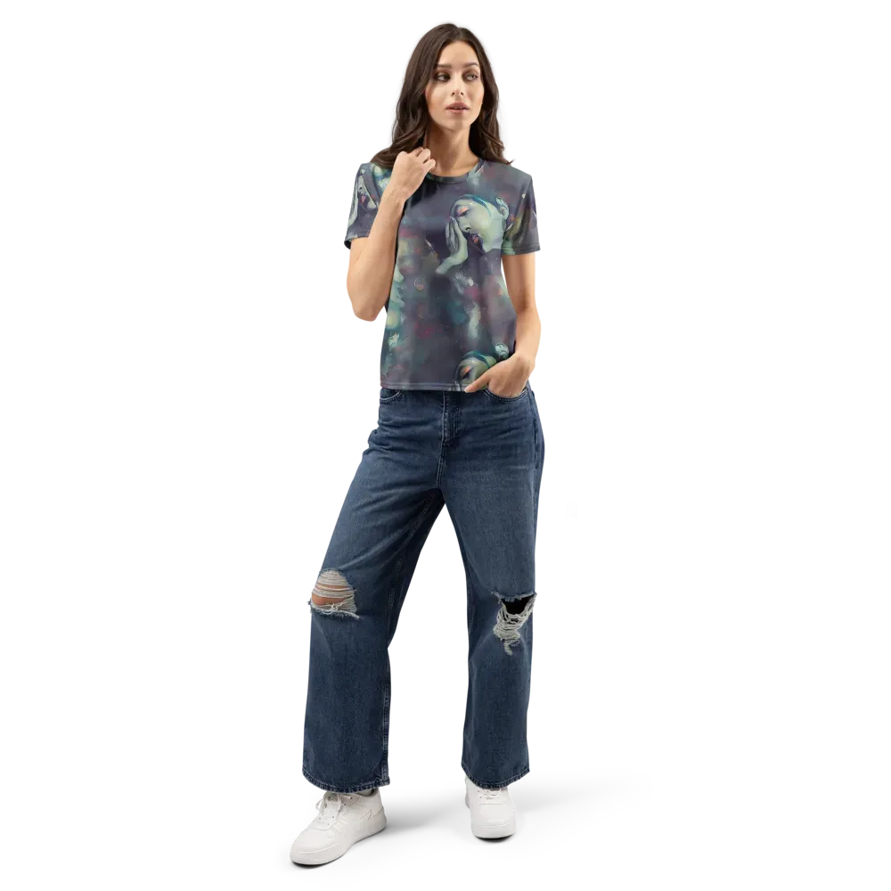 Vortex Veins on Women's Crew Neck T-Shirt — Front