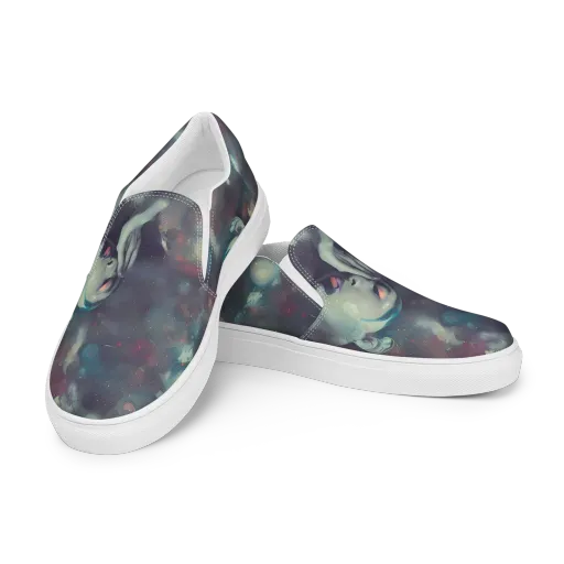 Vortex Veins on a Men's Slip-On Canvas Shoes