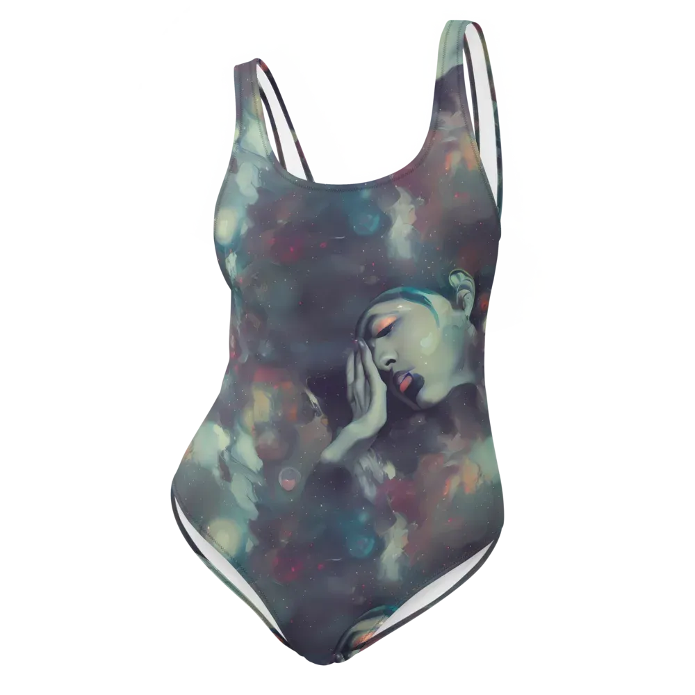 Vortex Veins on One-Piece Swimsuit — Front