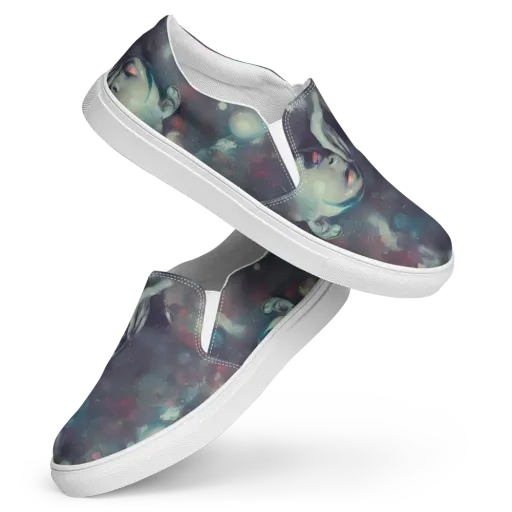 Vortex Veins on a Women's Slip-On Canvas Shoes