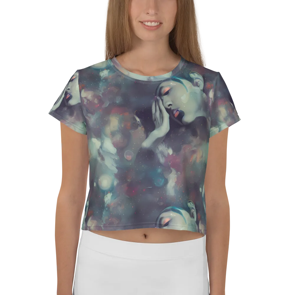 Vortex Veins on Crop Tee — Front