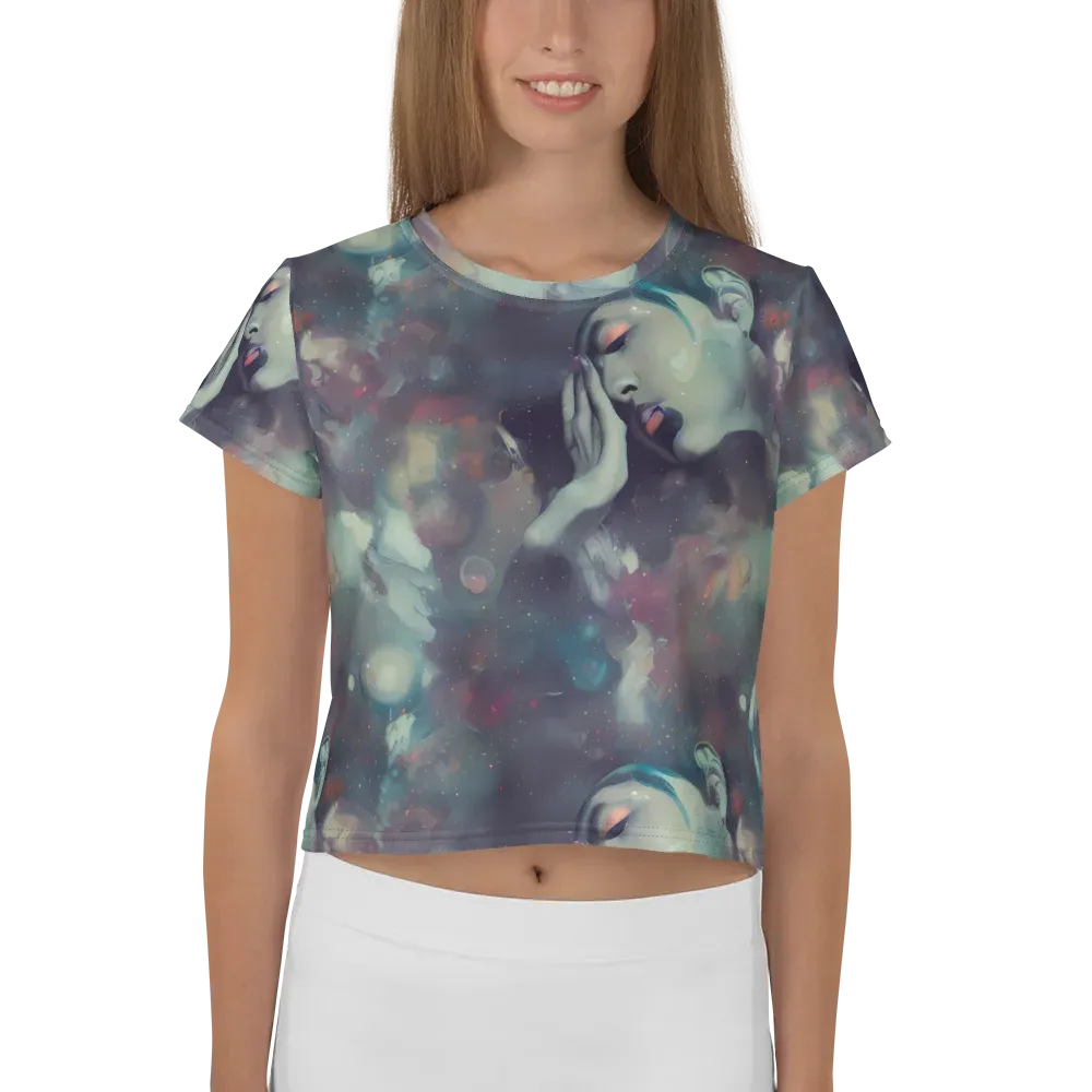 Vortex Veins on Crop Tee — Front