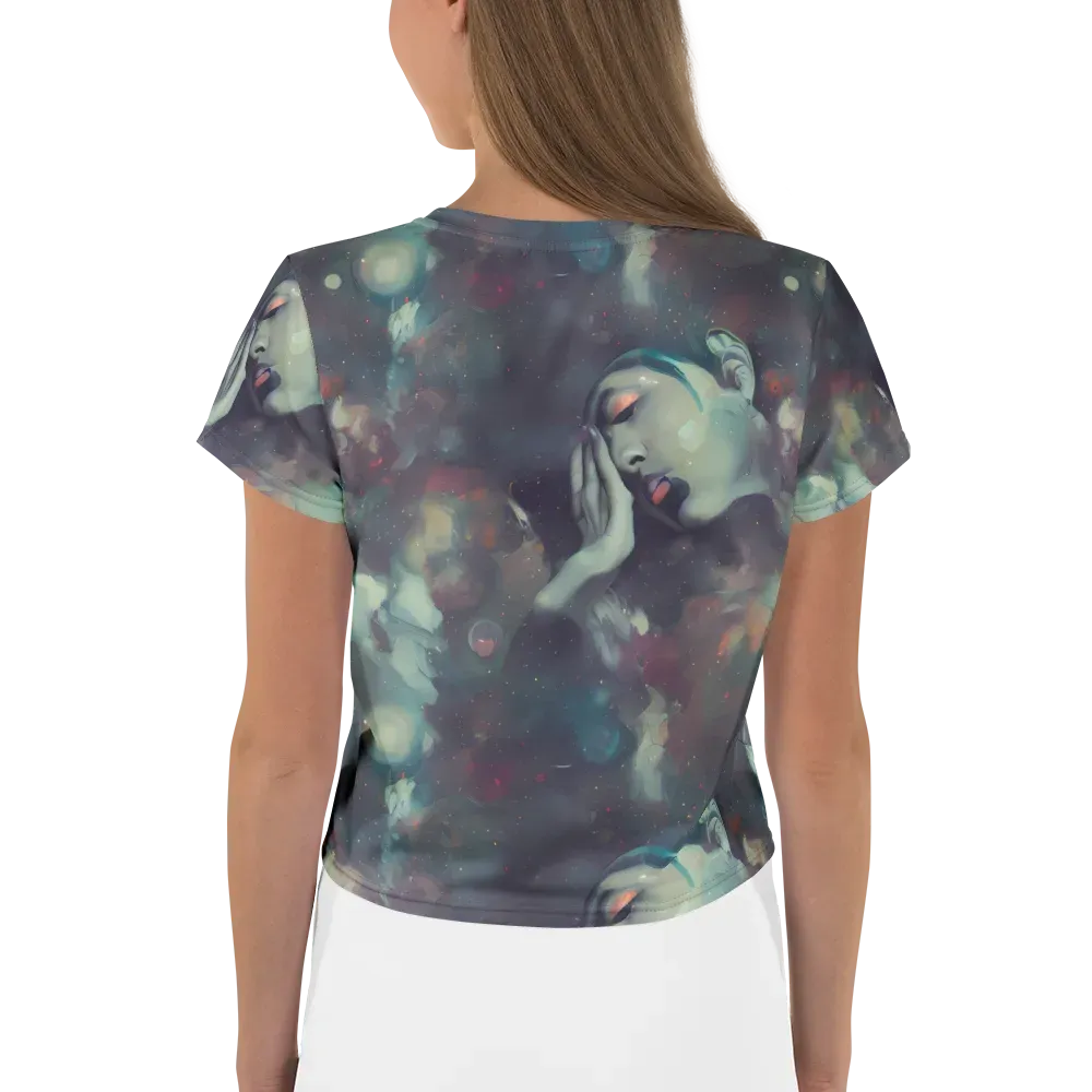 Vortex Veins on Crop Tee — Back