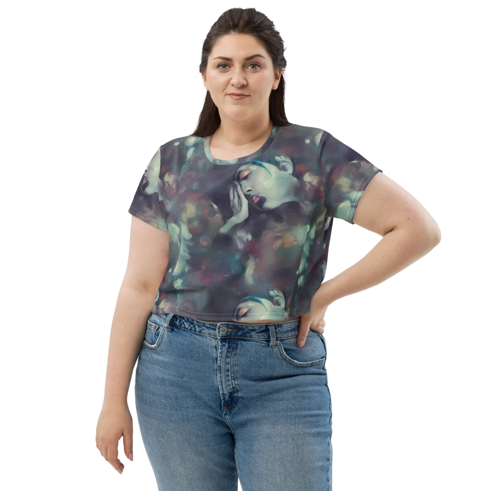 Vortex Veins on Crop Tee — Front