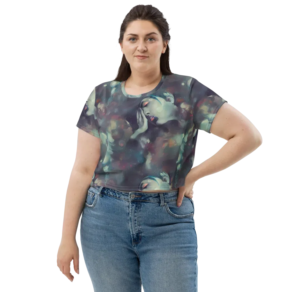 Vortex Veins on Crop Tee — Front