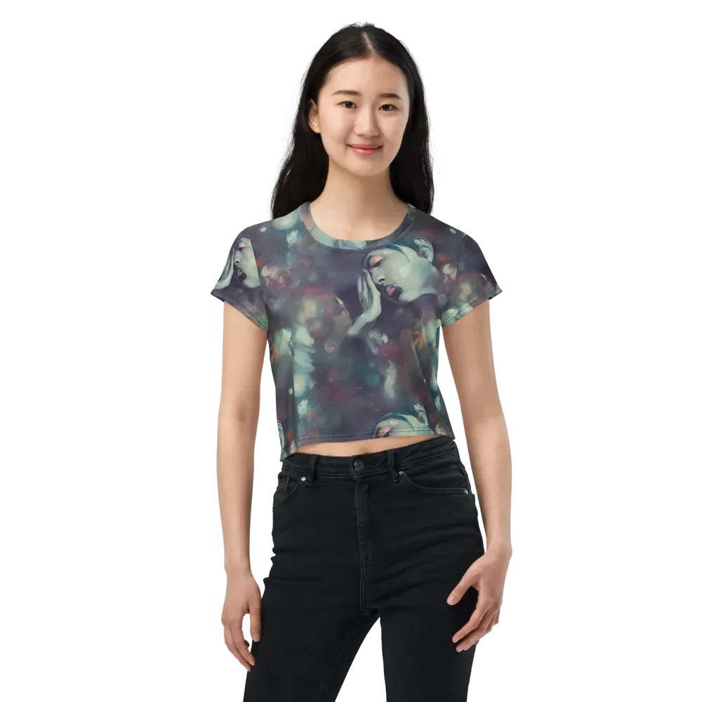 Vortex Veins on Crop Tee — Front