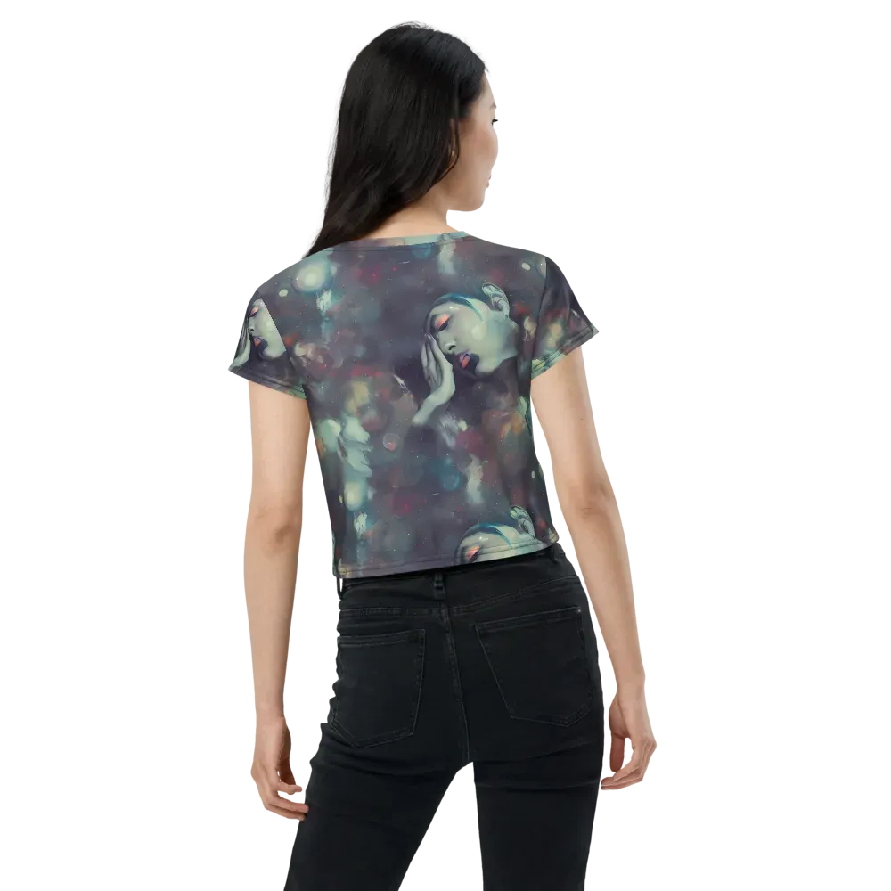 Vortex Veins on Crop Tee — Back