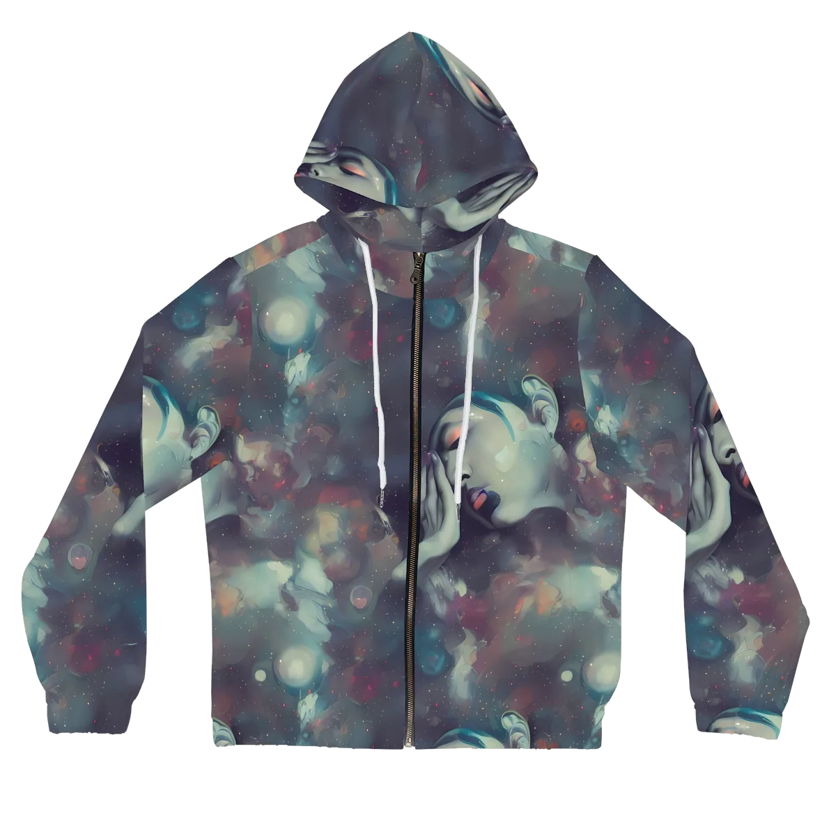 Vortex Veins on Women's Full-Zip Hoodie — Front