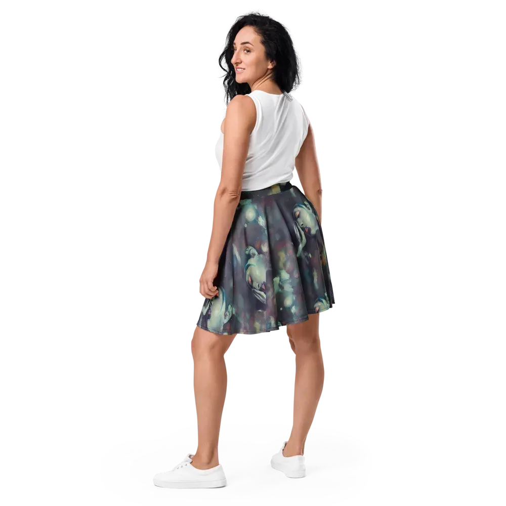 Vortex Veins on Skater Skirt — Back