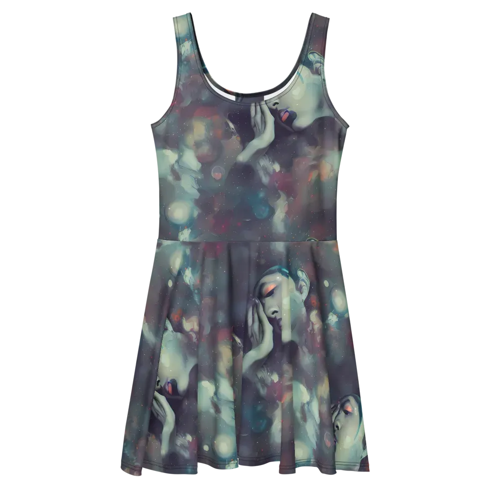 Vortex Veins on Skater Dress — Front