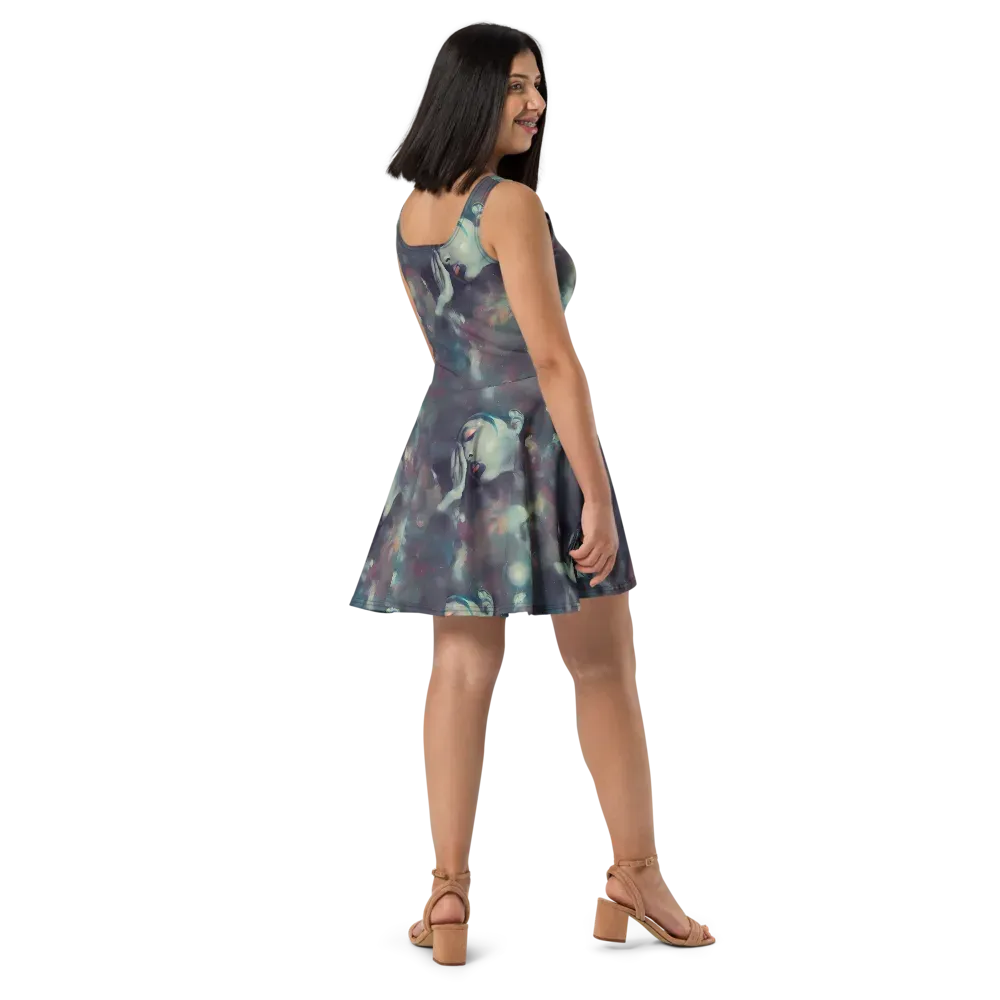 Vortex Veins on Skater Dress — Right