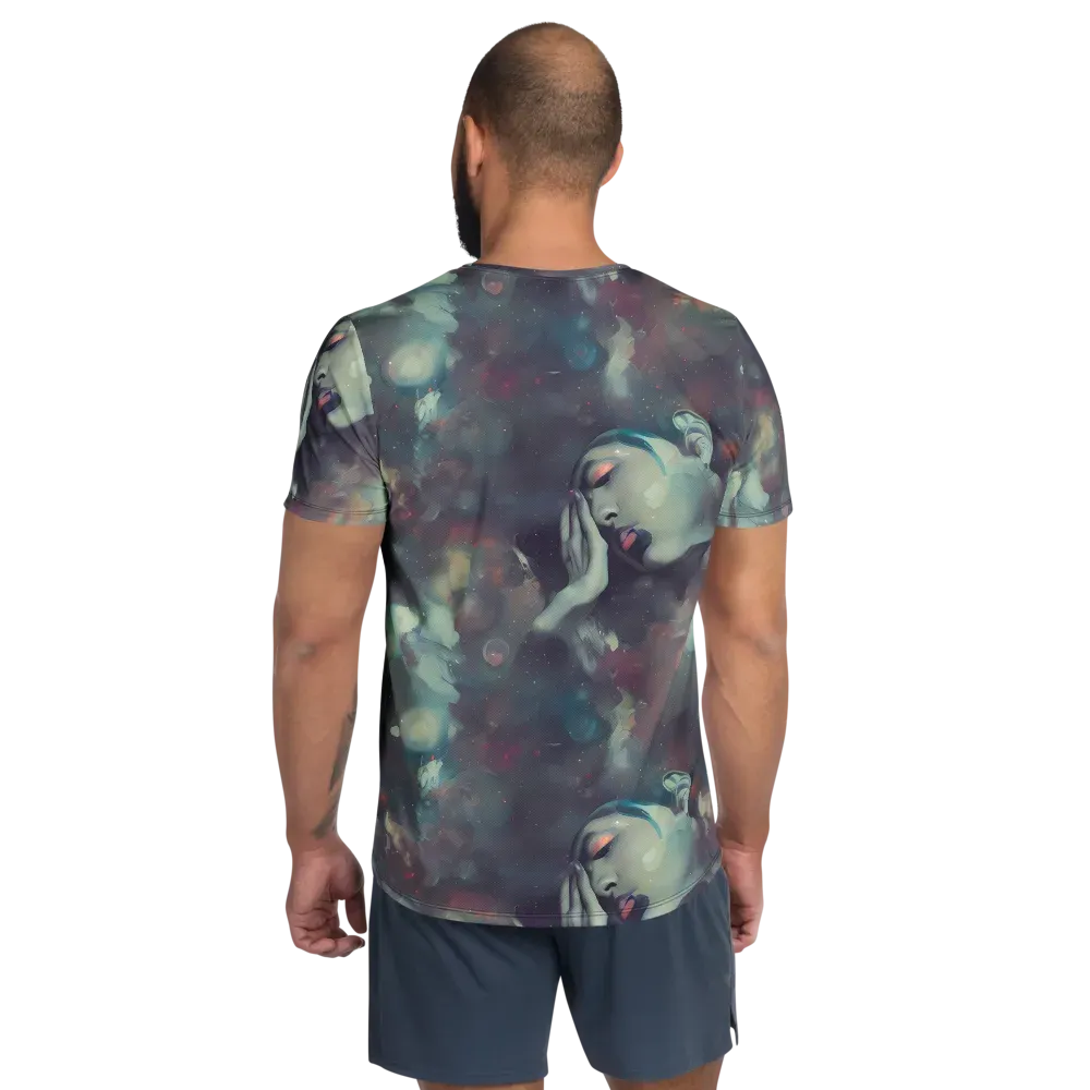 Vortex Veins on Men's Athletic T-Shirt — Back