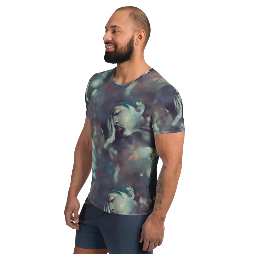 Vortex Veins on Men's Athletic T-Shirt — Left