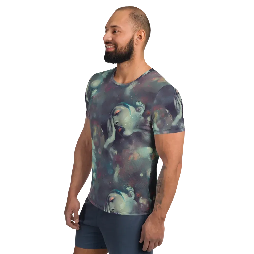 Vortex Veins on Men's Athletic T-Shirt — Left
