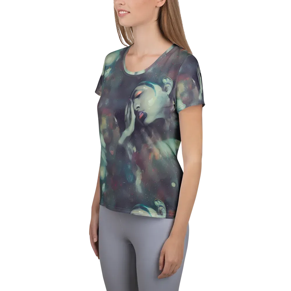 Vortex Veins on Women's Athletic T-Shirt — Left