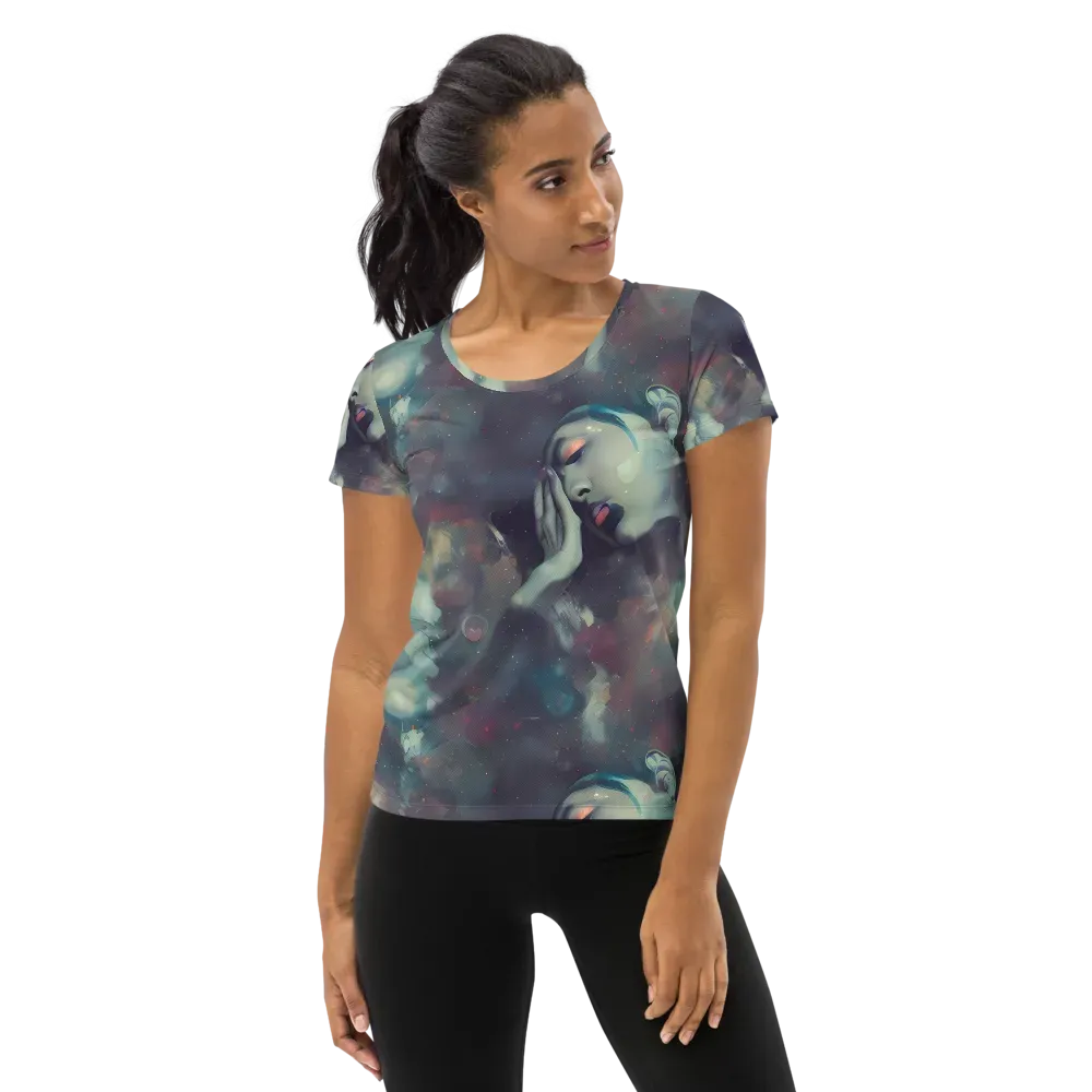 Vortex Veins on Women's Athletic T-Shirt — Front