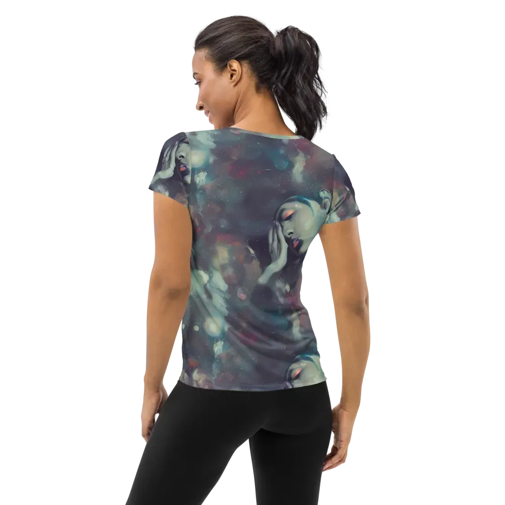 Vortex Veins on Women's Athletic T-Shirt — Back