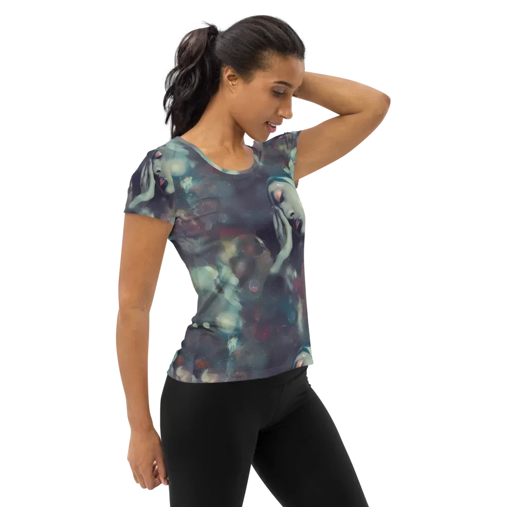 Vortex Veins on Women's Athletic T-Shirt — Right