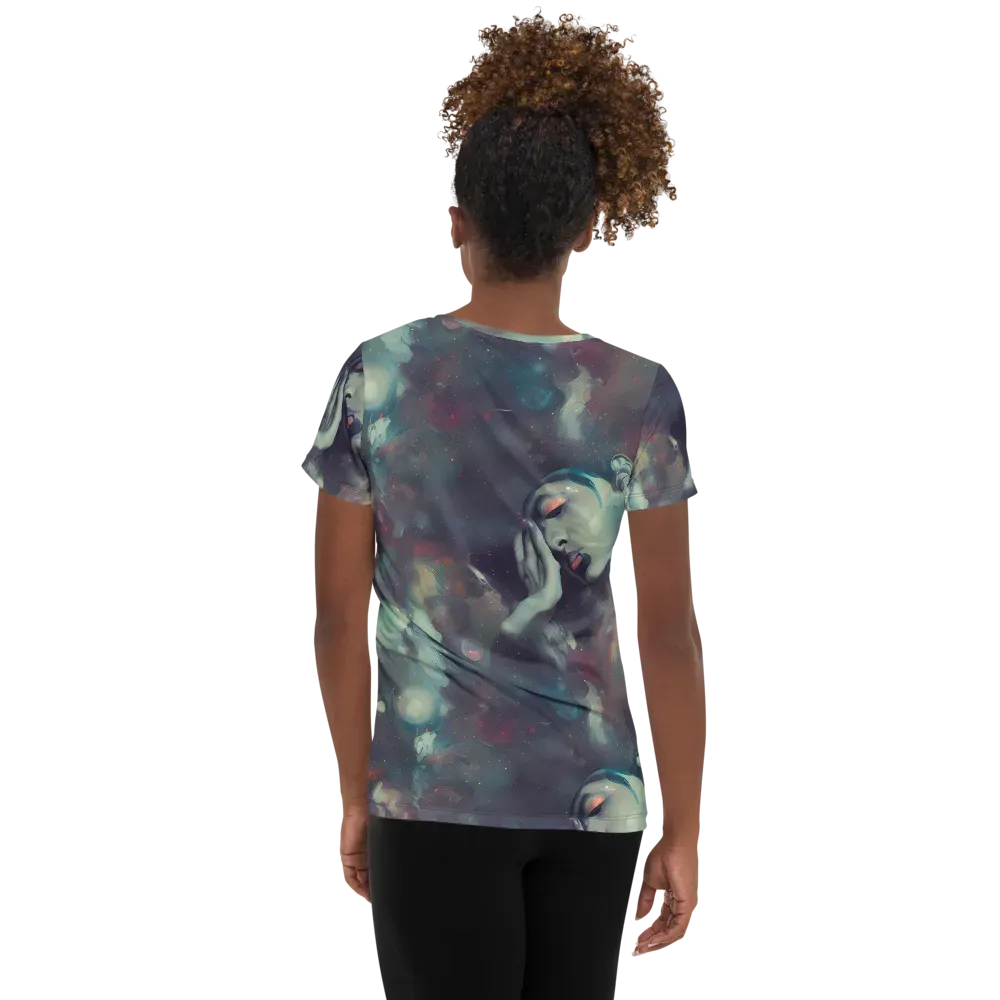 Vortex Veins on Women's Athletic T-Shirt — Back