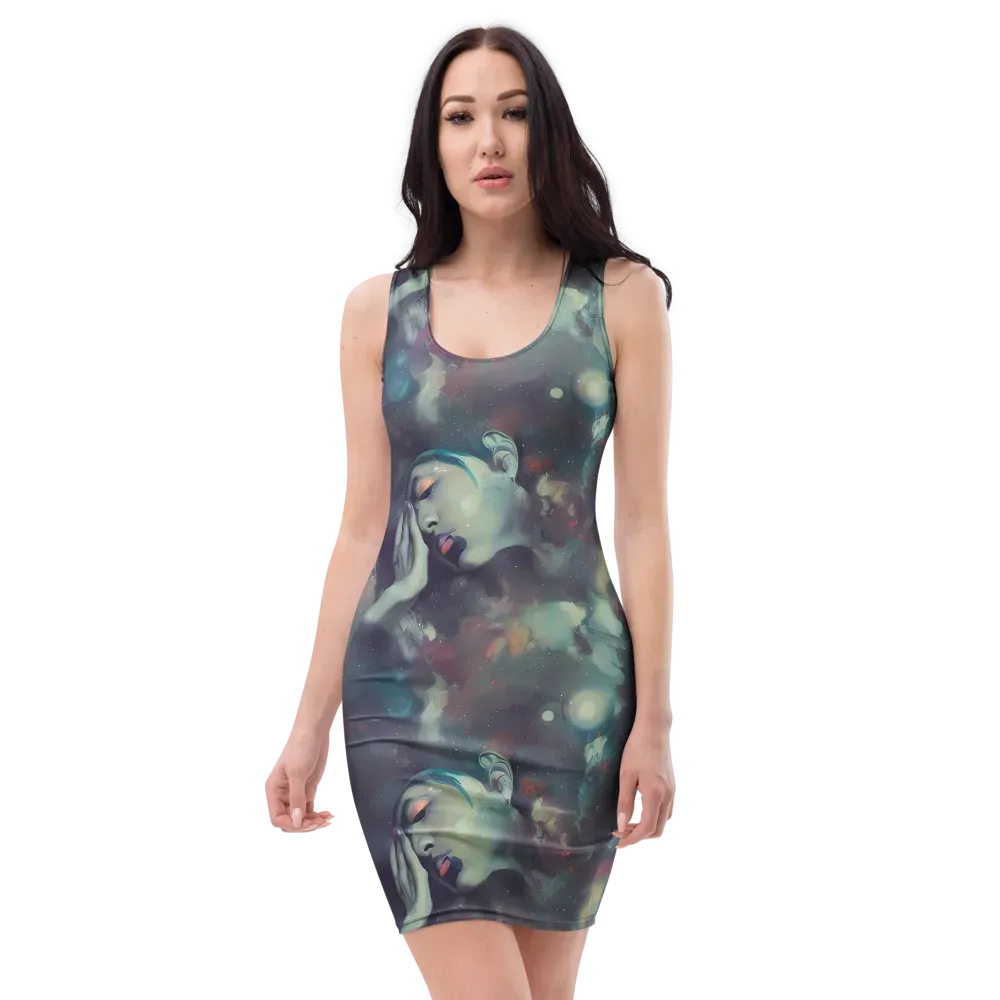 Vortex Veins on Bodycon Dress — Front