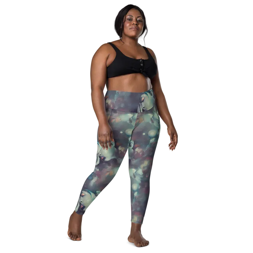Vortex Veins on Leggings with Pockets — Front