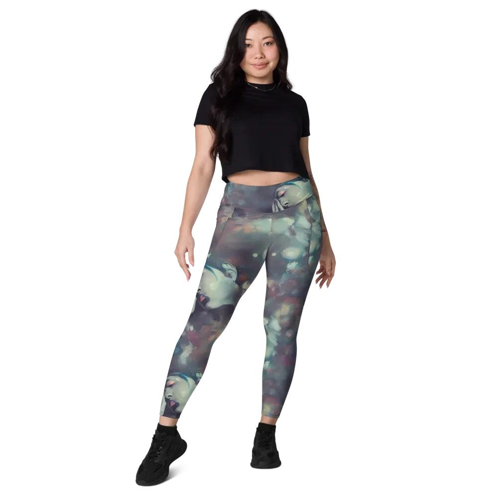 Vortex Veins on Leggings with Pockets — Front