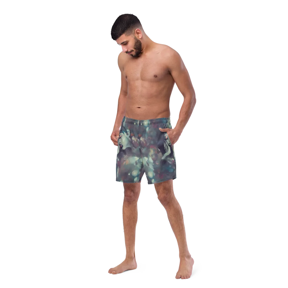 Vortex Veins on Swim Trunks — Left Front