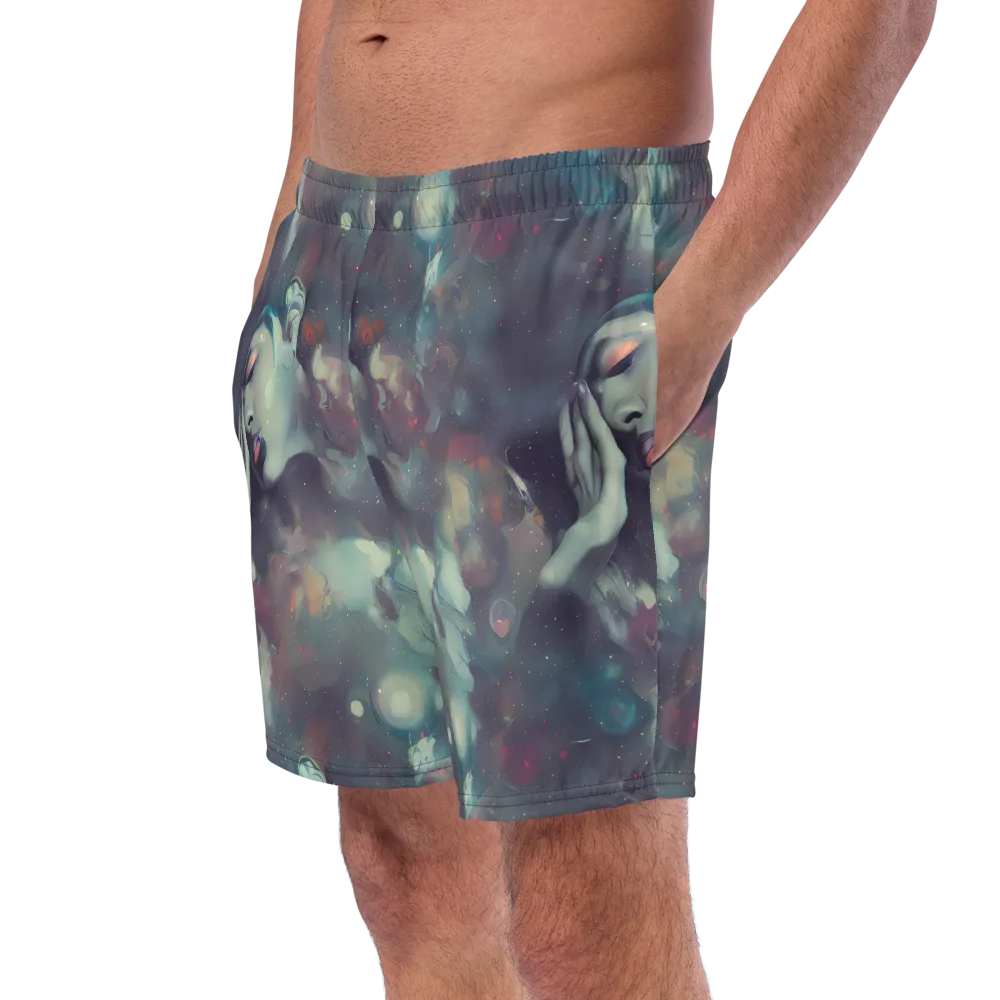 Vortex Veins on Swim Trunks — Left Front