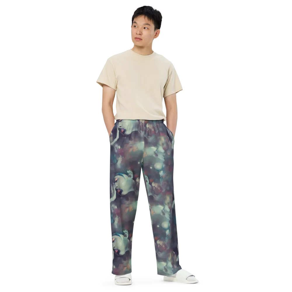 Vortex Veins on Wide-Leg Pants — Front