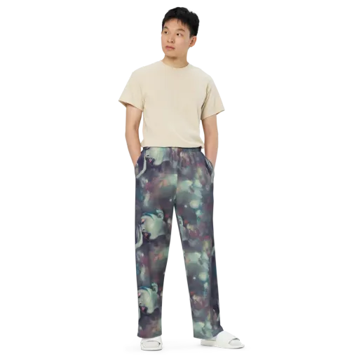 Vortex Veins on a Wide-Leg Pants