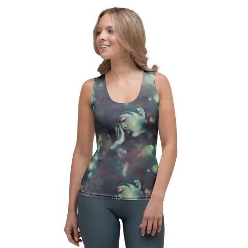 Vortex Veins on a Women's Tank Top