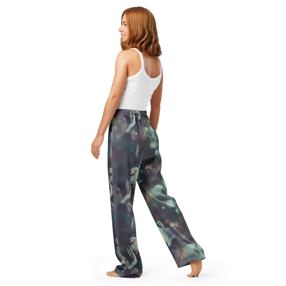 Vortex Veins on Women's Pajama Pants — Back