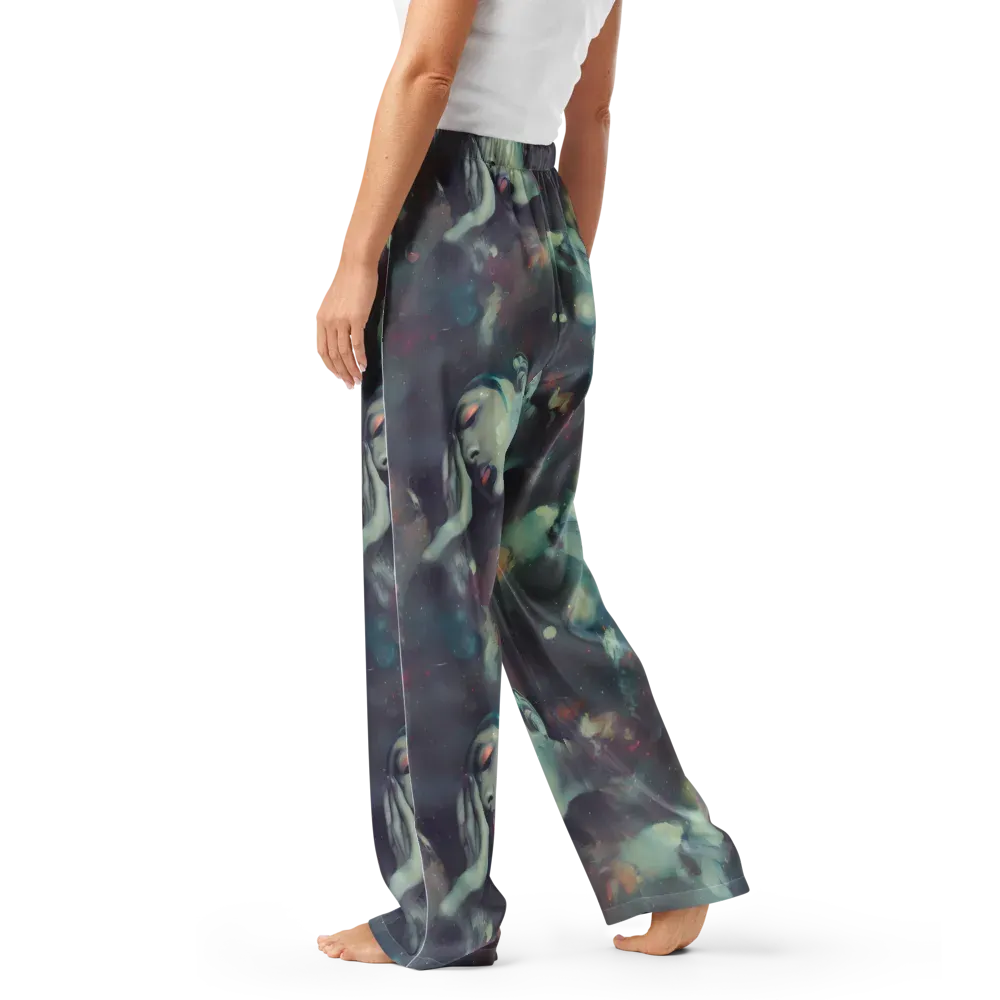 Vortex Veins on Women's Pajama Pants — Left