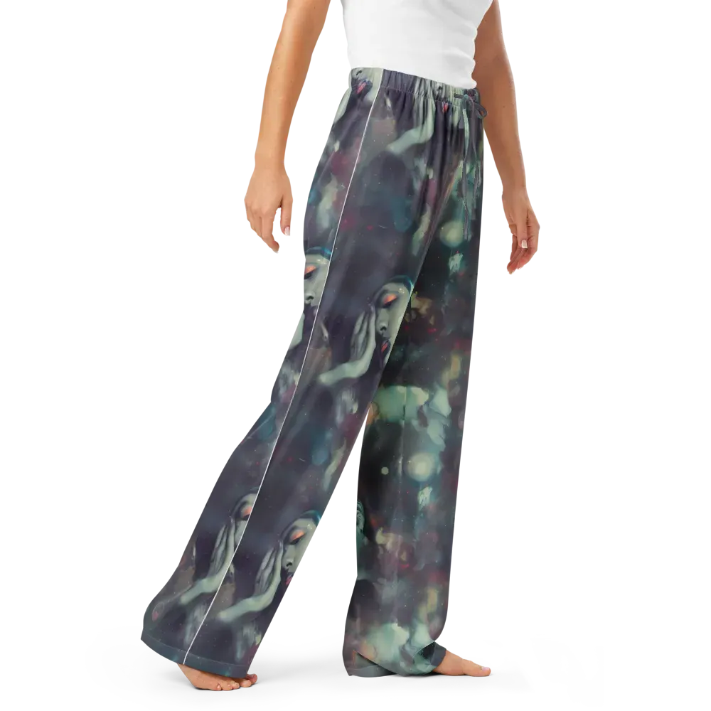 Vortex Veins on Women's Pajama Pants — Right Front