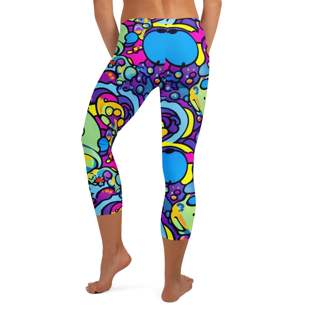 Enchanted Orbs on Capri Leggings — Back