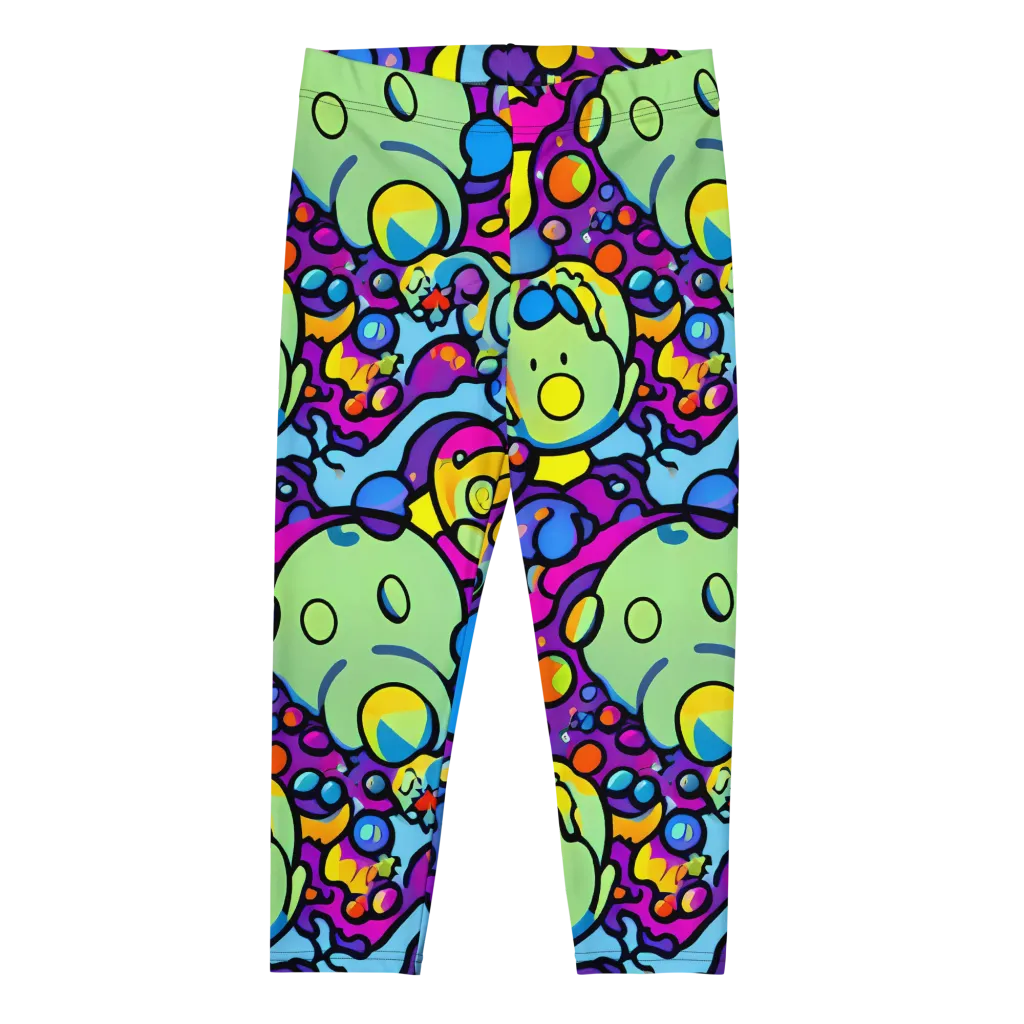 Enchanted Orbs on Capri Leggings — Front