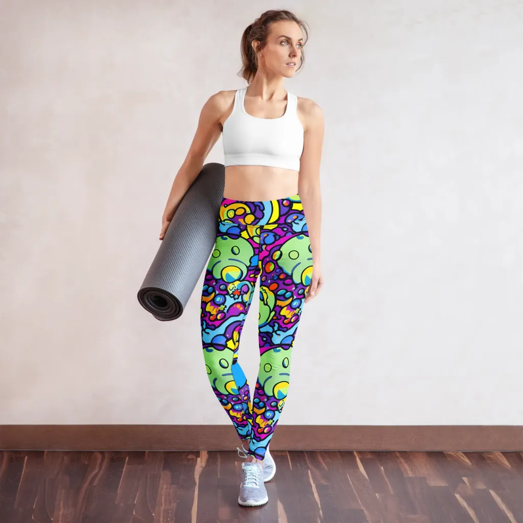 Enchanted Orbs on Yoga Leggings — Front
