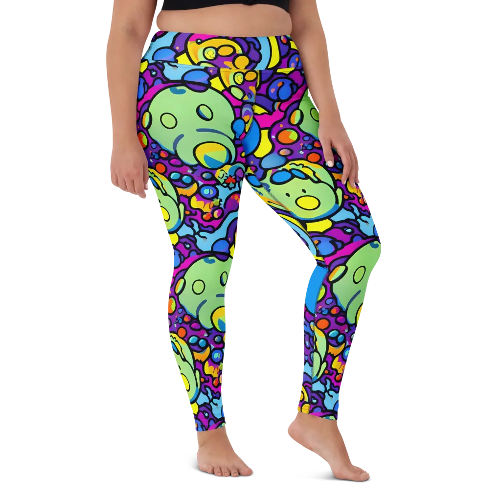Enchanted Orbs on Yoga Leggings — Front