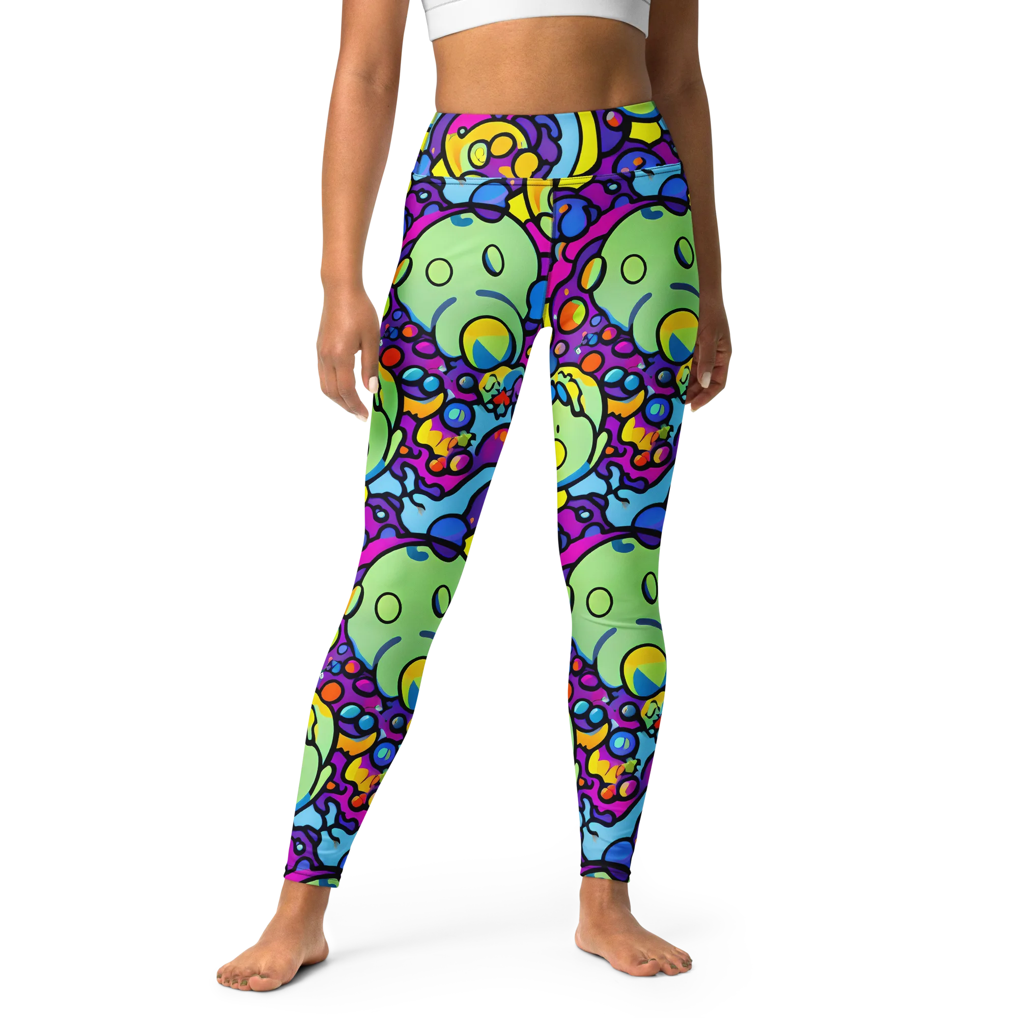 Enchanted Orbs on Yoga Leggings — Front