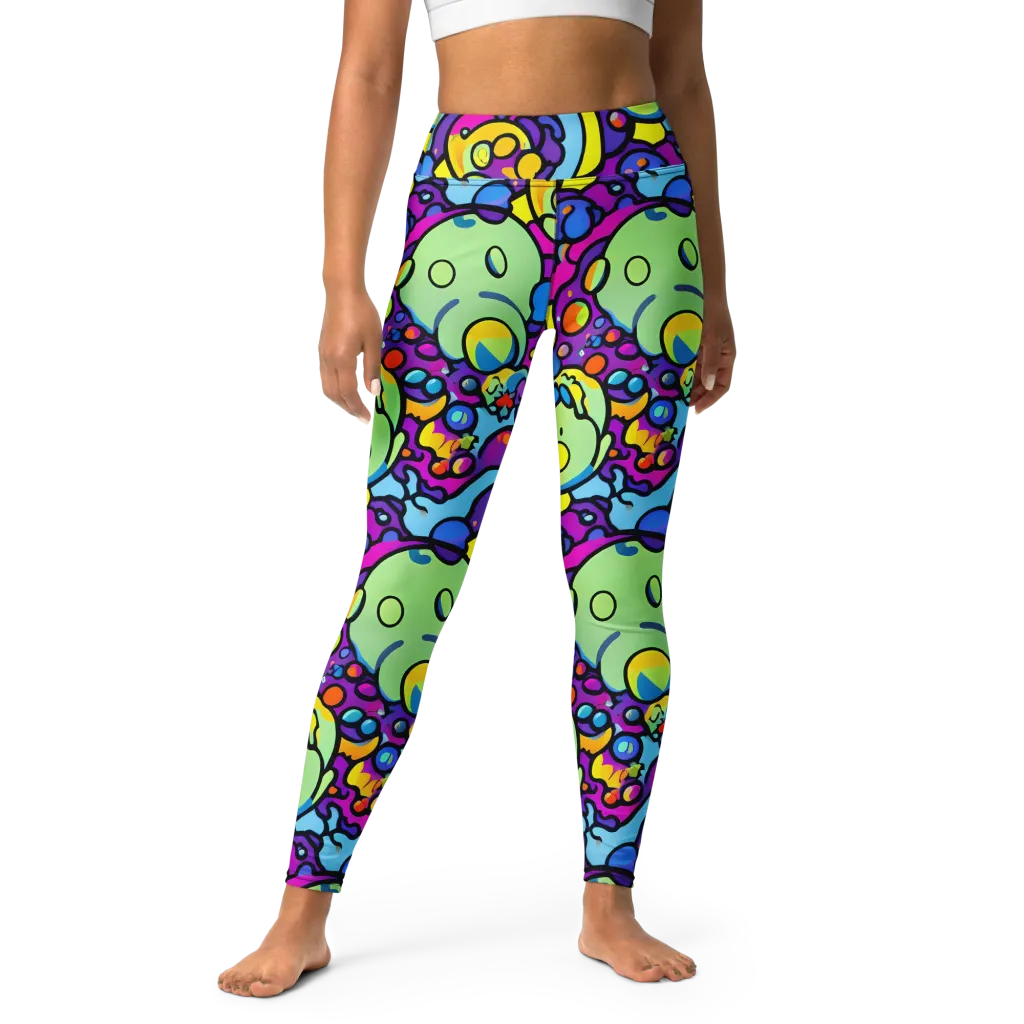 Enchanted Orbs on Yoga Leggings — Front