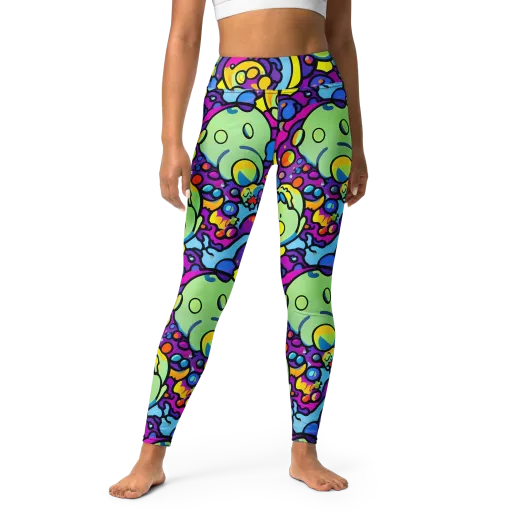 Enchanted Orbs on a Yoga Leggings