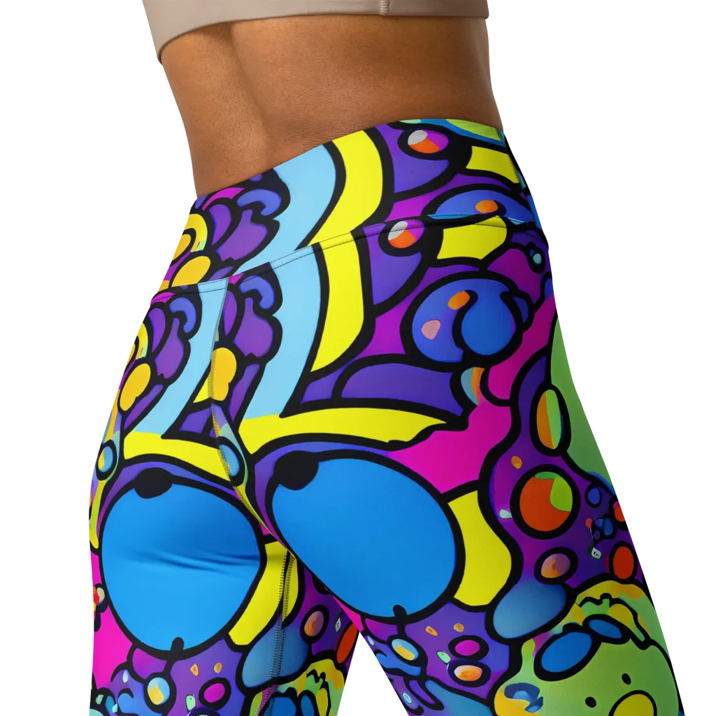 Enchanted Orbs on Yoga Leggings — Back