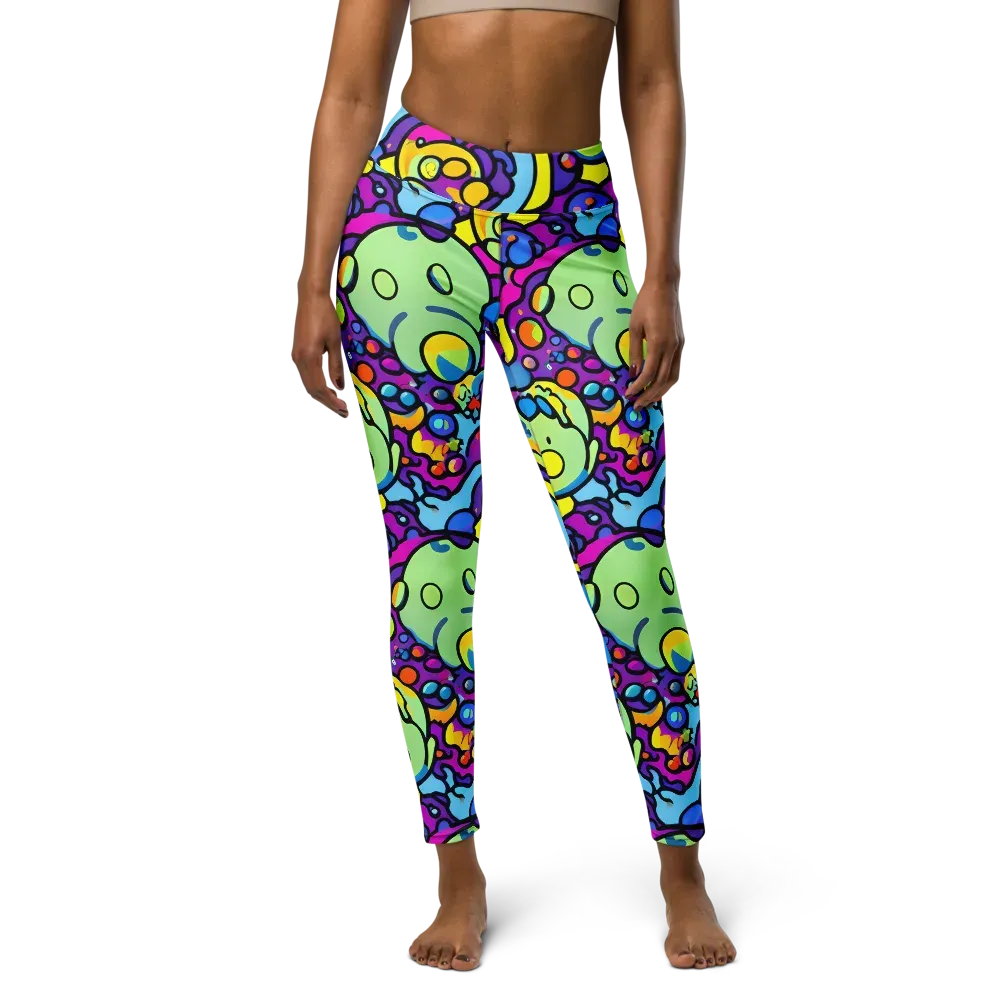 Enchanted Orbs on Yoga Leggings — Front
