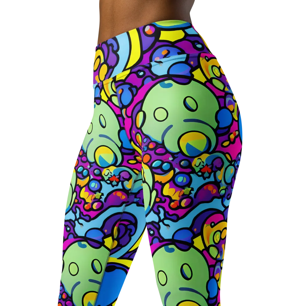 Enchanted Orbs on Yoga Leggings — Left Front