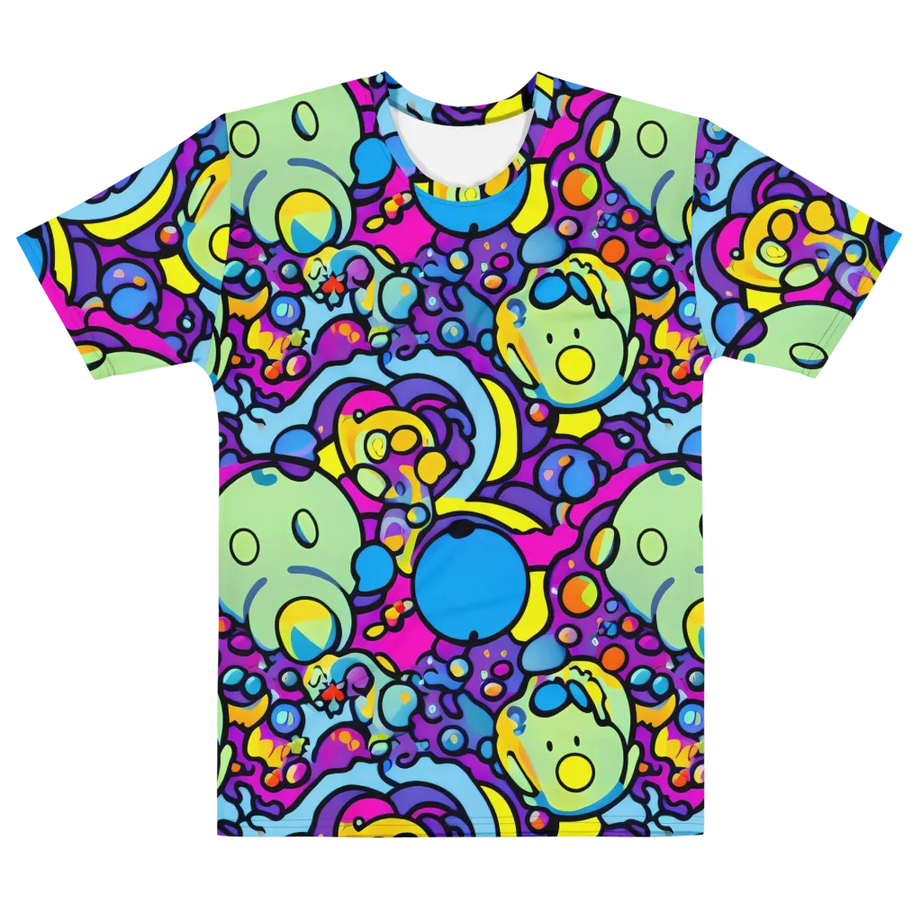 Enchanted Orbs on Men's Cotton Crew Neck T-Shirt — Front