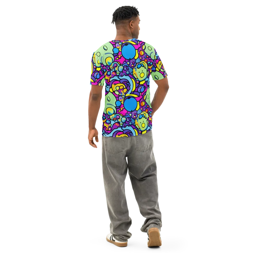 Enchanted Orbs on Men's Cotton Crew Neck T-Shirt — Back