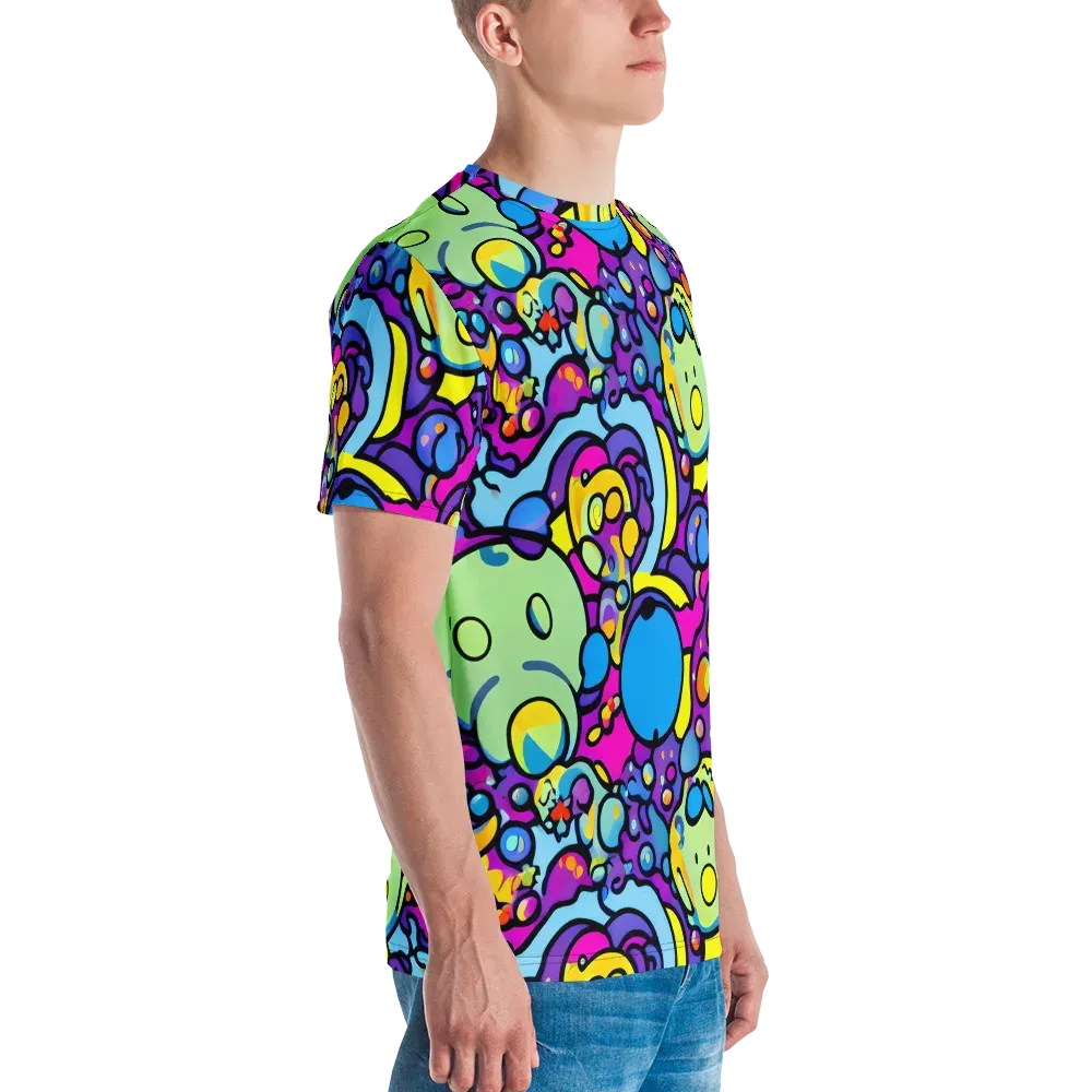 Enchanted Orbs on Men's Crew Neck T-Shirt — Right
