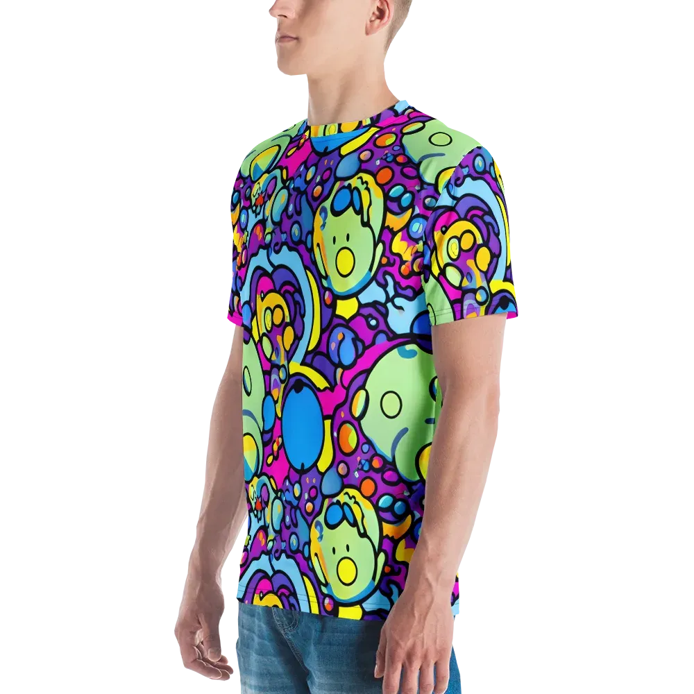 Enchanted Orbs on Men's Crew Neck T-Shirt — Left