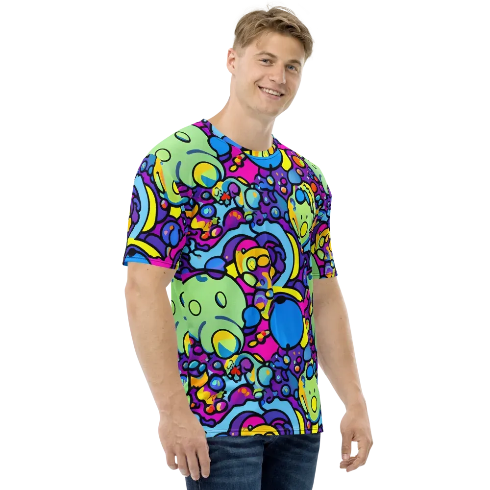 Enchanted Orbs on Men's Crew Neck T-Shirt — Right