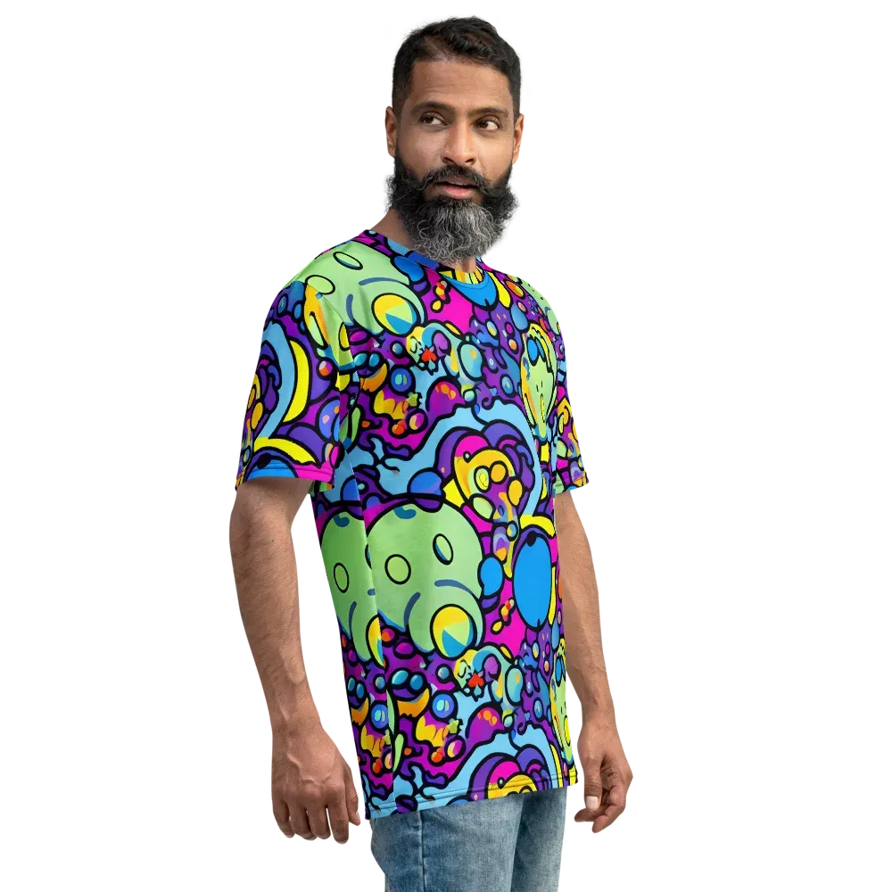 Enchanted Orbs on Men's Crew Neck T-Shirt — Right